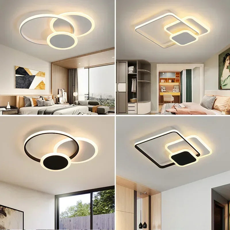 Afralia™ Nordic Minimalist LED Ceiling Light for Bedroom, Living Room, Restaurant - Home Decor Lighting