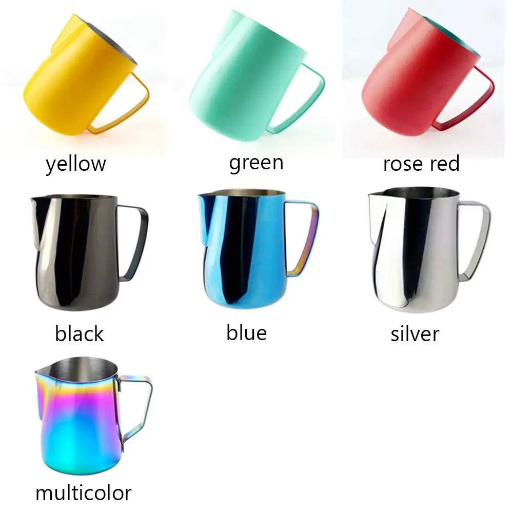Afralia™ Stainless Steel Milk Frothing Pitcher for Coffee Latte Art