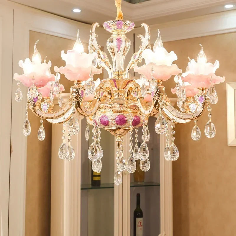 Afralia™ Crystal Chandelier: Modern European Living Room Lighting for a Stylish Ambiance