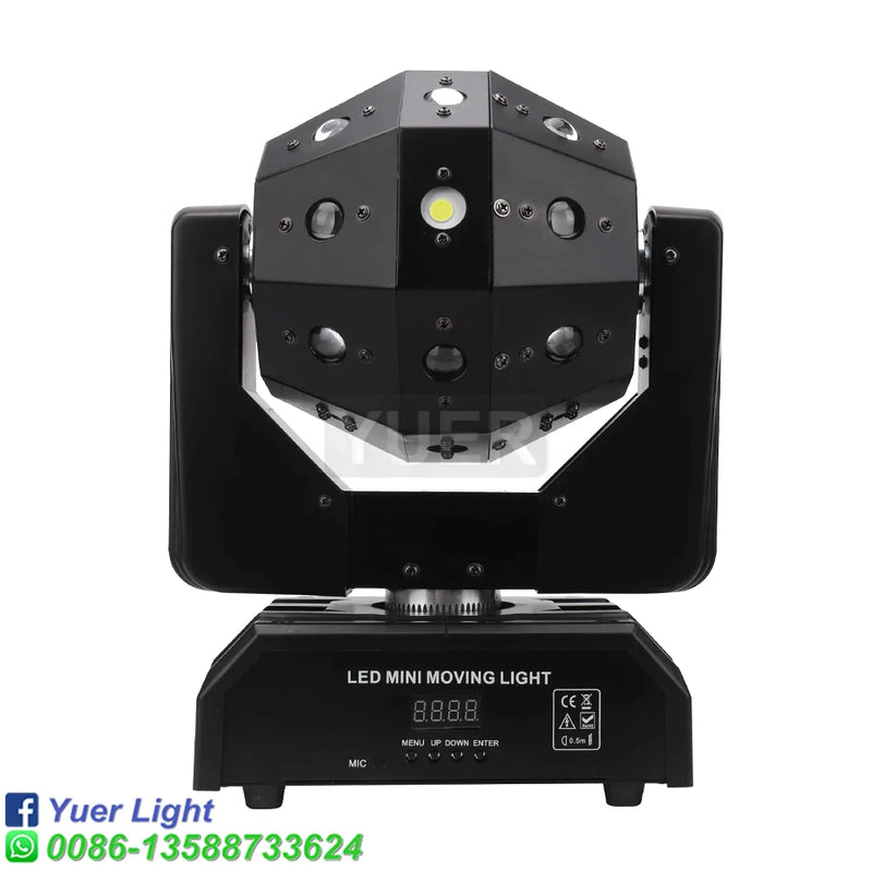 Afralia™ Disco Ball Lights LED Moving Head Football Light Nightclub Stage Lighting