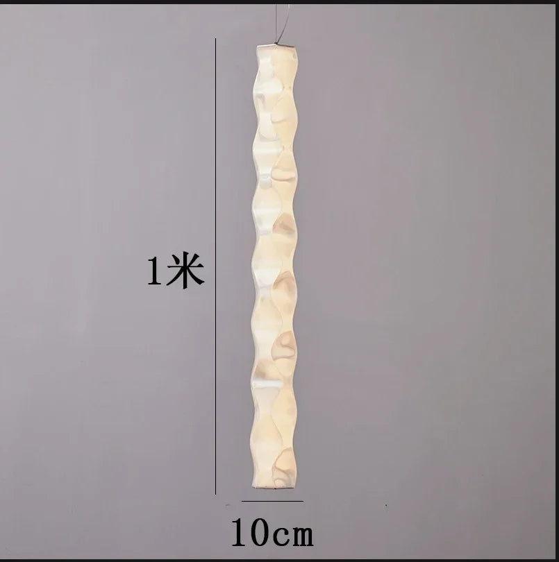 Afralia™ Water Ripple Long Strip Chandelier for Nordic Home Decoration
