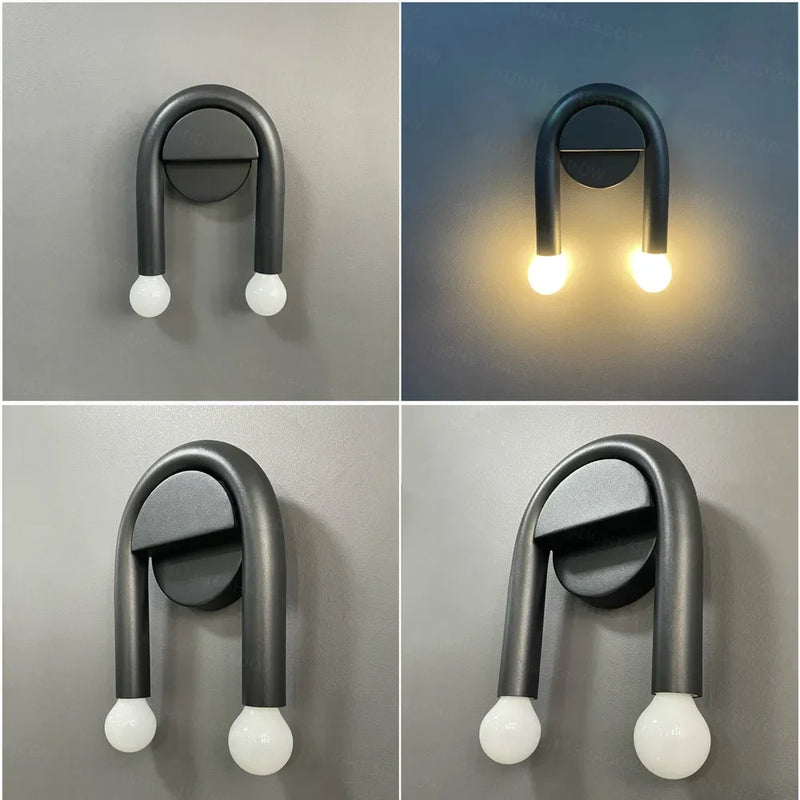 Afralia™ LED Wall Lamp: Modern Nordic Sconce for Living & Bedroom, Creative Minimalist Design