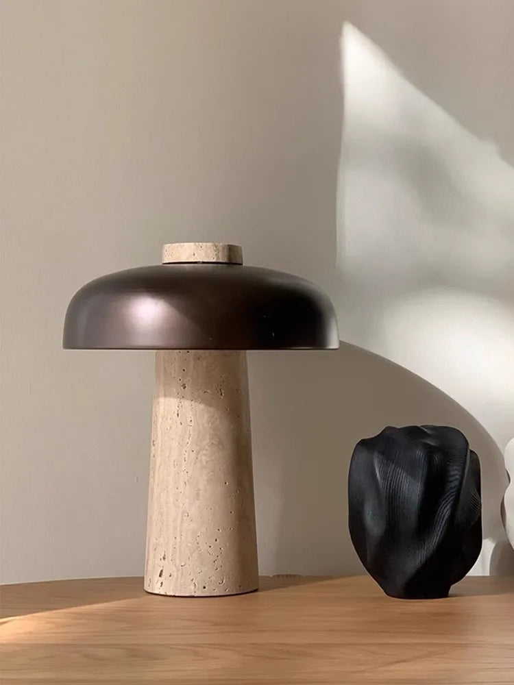 Afralia™ Stone Table Lamp | Luxury Desk Light for Living Room & Foyer Decor