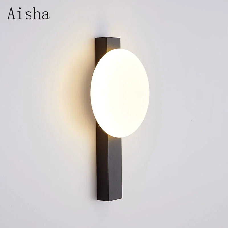 Afralia™ Nordic LED Circular Wall Lamp - Minimalist Home Lighting