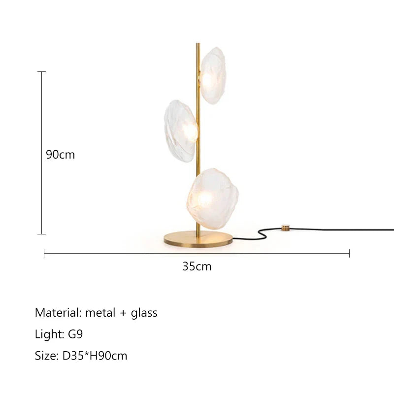 Afralia™ Nordic Glass Shade LED Floor Lamp for Minimalist Living Room & Bedroom