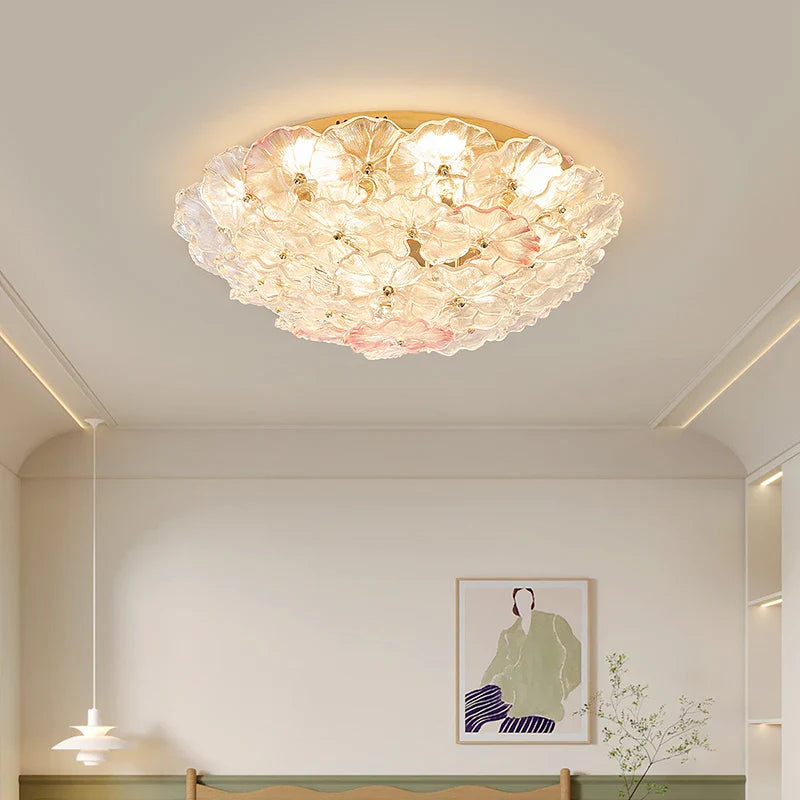 Afralia™ Petal Flower Light for Master Bedroom, Full Spectrum, Eye Protection, Popular Creme Fraiche