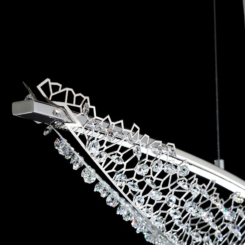 Afralia™ Nordic Crystal Chandelier for Luxury Restaurant & Home Decor