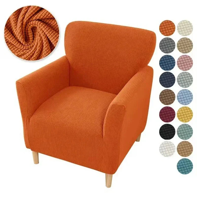 Afralia™ Plaid Velvet Sofa Cover: Adjustable Stretch Slipcover for Home Decor