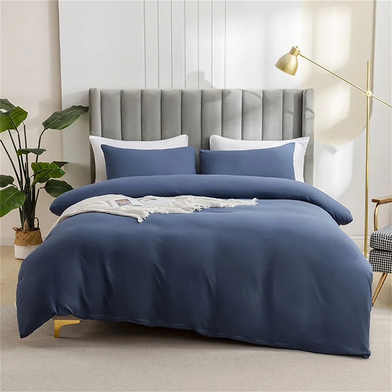 Afralia™ Brushed Duvet Cover Set | Soft Skin-Friendly Bedding | Full Queen King Twin Sizes