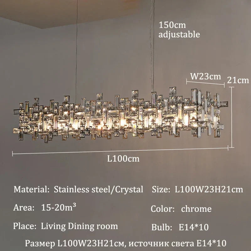 Afralia™ Chrome LED Crystal Chandelier for Sophisticated Home Lighting