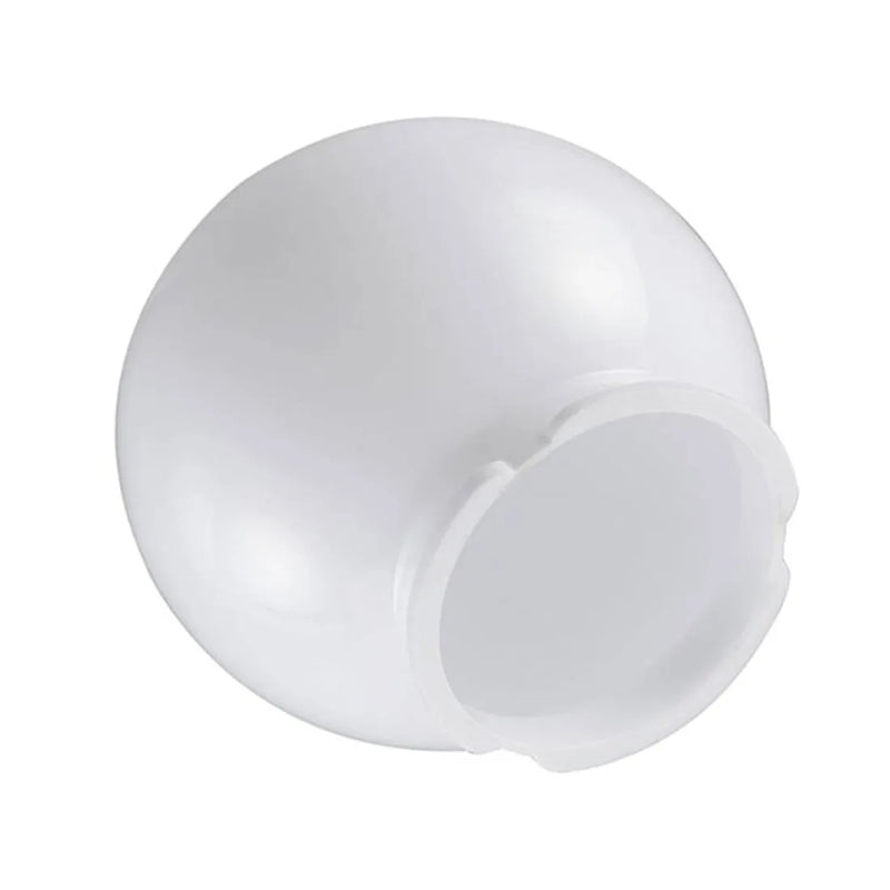 Afralia™ White Acrylic Twist Lock Neck Lamp Post Globe Cover for Outdoor Lighting