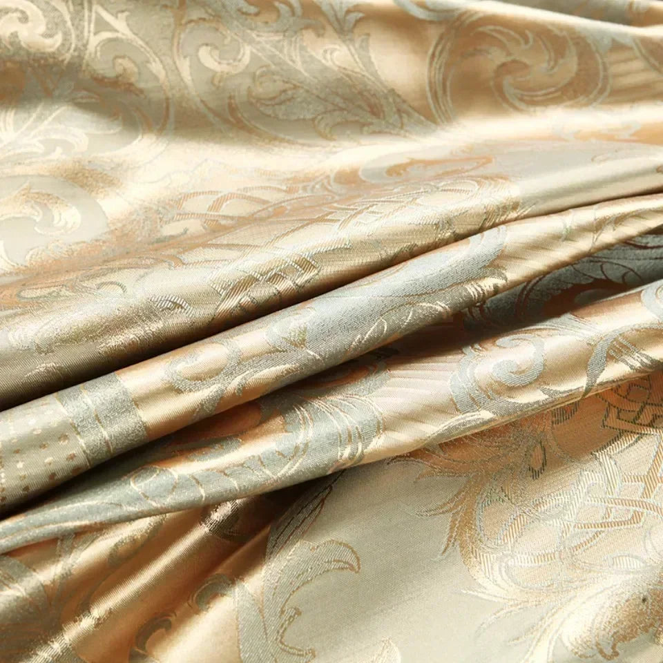 Afralia™ Luxury Jacquard King Size Bedding Set: European-Inspired Elegance for Queen & Double Beds