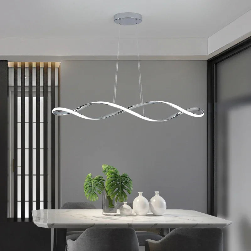 Afralia™ LED Pendant Light: Modern Hanging Lamp for Living Dining Room Kitchen Bar Loft