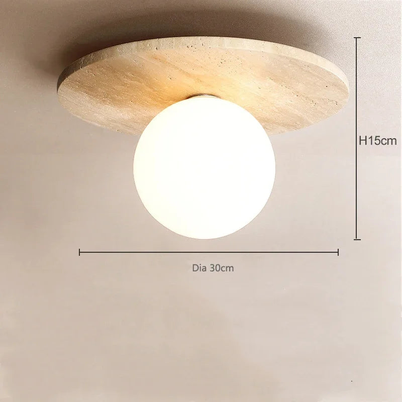 Afralia™ Natural Stone Ceiling Downlight Sconce - High Quality Surface Mounted Lamp