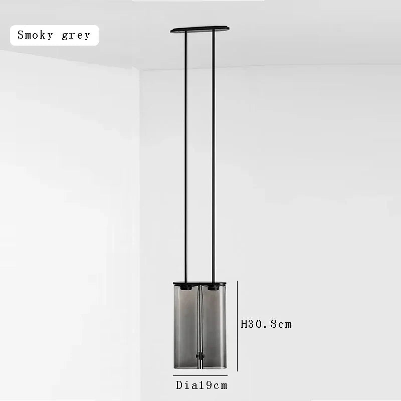 Afralia™ Glass Pendant Light: Modern Italian Design, Creative LED, Small SizeListBox, Ceiling Kitchen Island Bedside Décor.