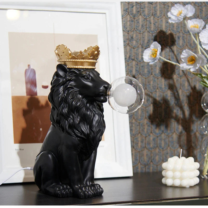 Afralia™ Small Animal Night Light Sculpture: Resin Decorative Bedroom Ornament. Great Gift!