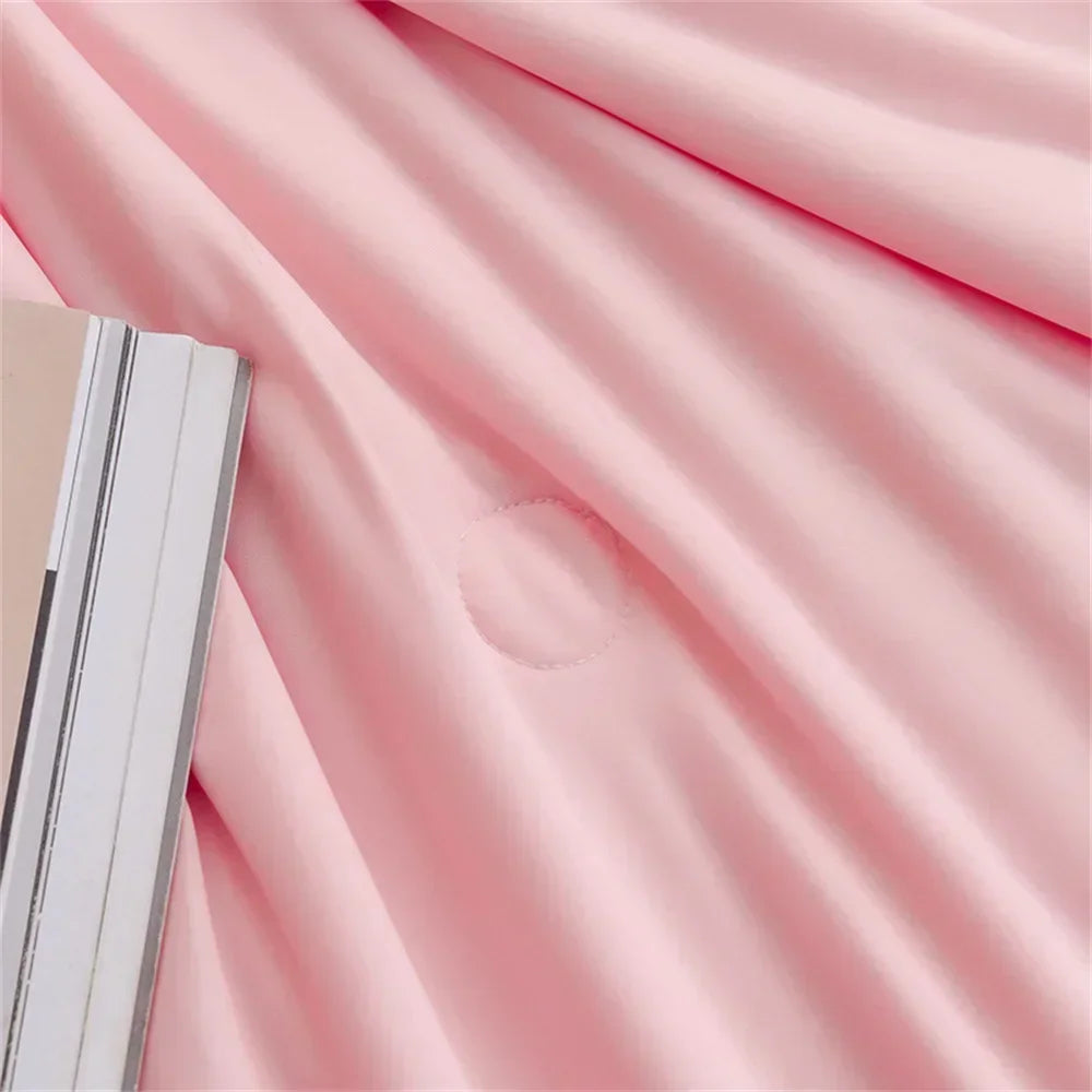 Afralia™ Lightweight Cool Quilt Summer Throws in Solid Colors Twin Queen Size