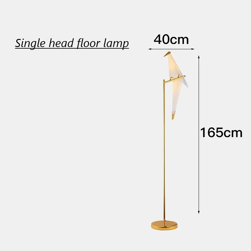 Afralia™ Nordic Bird Floor Lamp: Modern Minimalist Standing LED Light for Living Room Bedroom