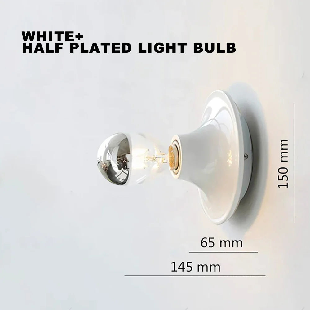 Afralia™ LED Macaron Wall Lamp: Retro Colorful Bedroom Light, E27 Living Room Lighting