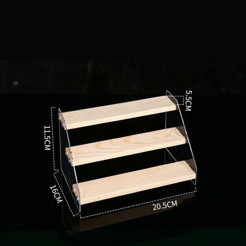 Afralia™ Acrylic Makeup Organizer Display Stand - 5 Layer Clear Cosmetic Holder