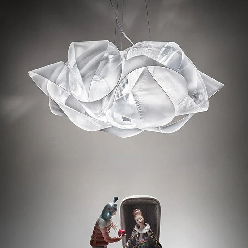 Afralia™ Fabula Pendant Lamp: Modern Nordic Living Room Cloud Light in Warm White Flowers