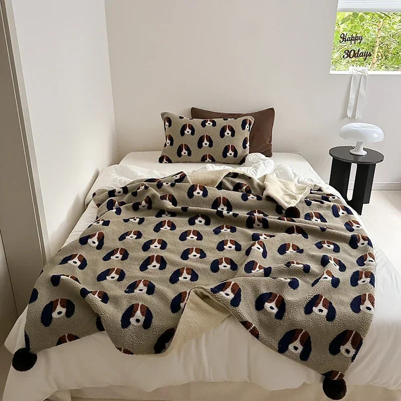 Afralia™ High Grade Sheep Rollie Loop Fleece Warm Sofa Blanket - Fluffy & Cozy Bed Throw