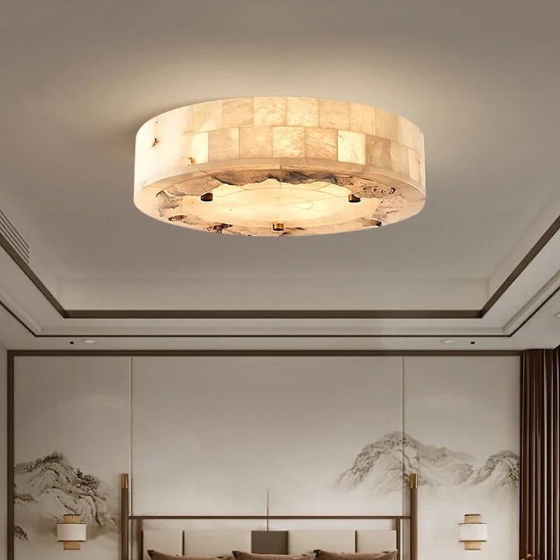 Afralia™ Marble Ceiling Lamp 30CM 40CM Bedroom Living Dining Room Pendant Light