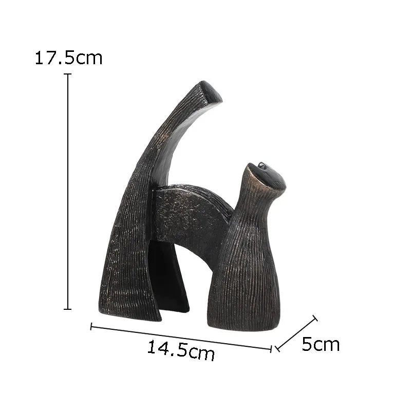 Afralia™ Bull Statue: Abstract Cast Iron Cattle Sculpture for Modern Home Decor