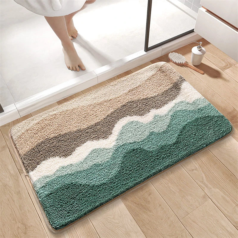 Afralia™ Soft Bathroom Rug Entry Mat with Superior Absorbency & Non-Slip Design