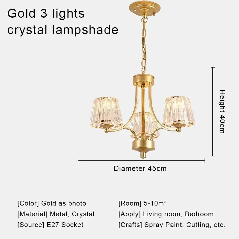 Afralia™ Crystal Chandelier Ceiling Lights for Modern Living Spaces