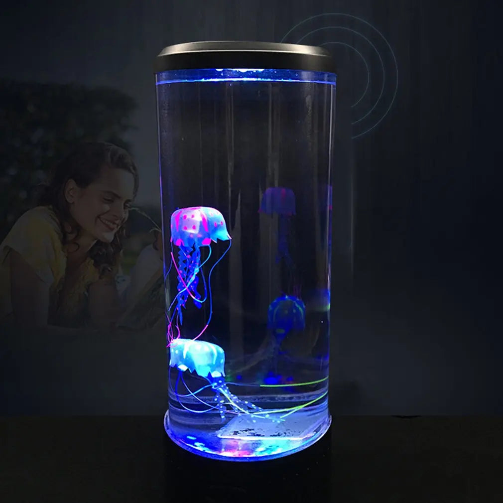 Afralia™ Jellyfish Lamp: Remote Control LED Night Light, Color Changing Aquarium Décor, USB Charging