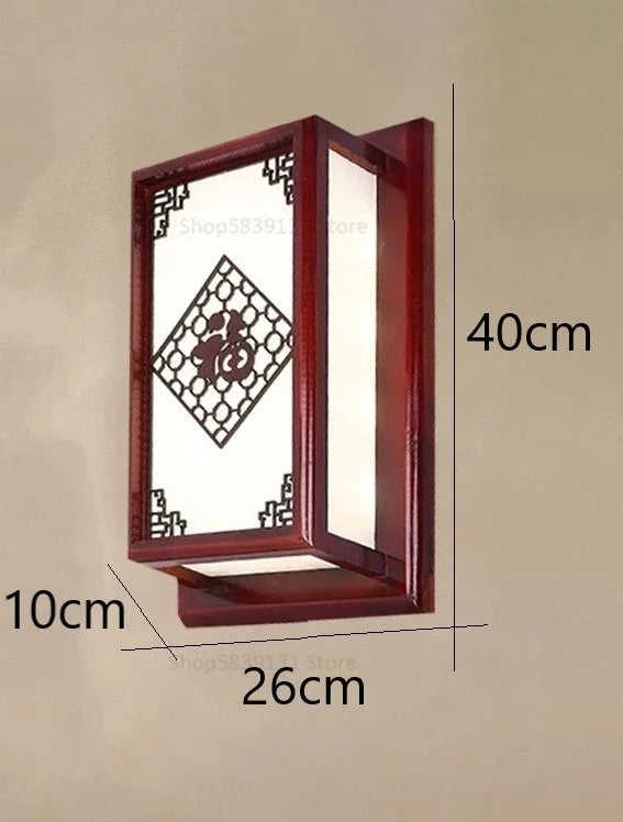 Afralia™ Wooden Ceiling Lights: Modern Chinese Style, Solid Wood Lamps for Living Room and Bedroom