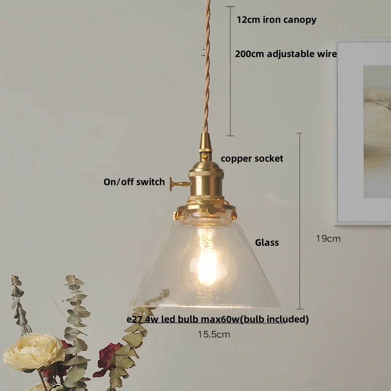 Afralia™ Green Glass Adjustable LED Pendant Lamp - Modern Nordic Hanging Light