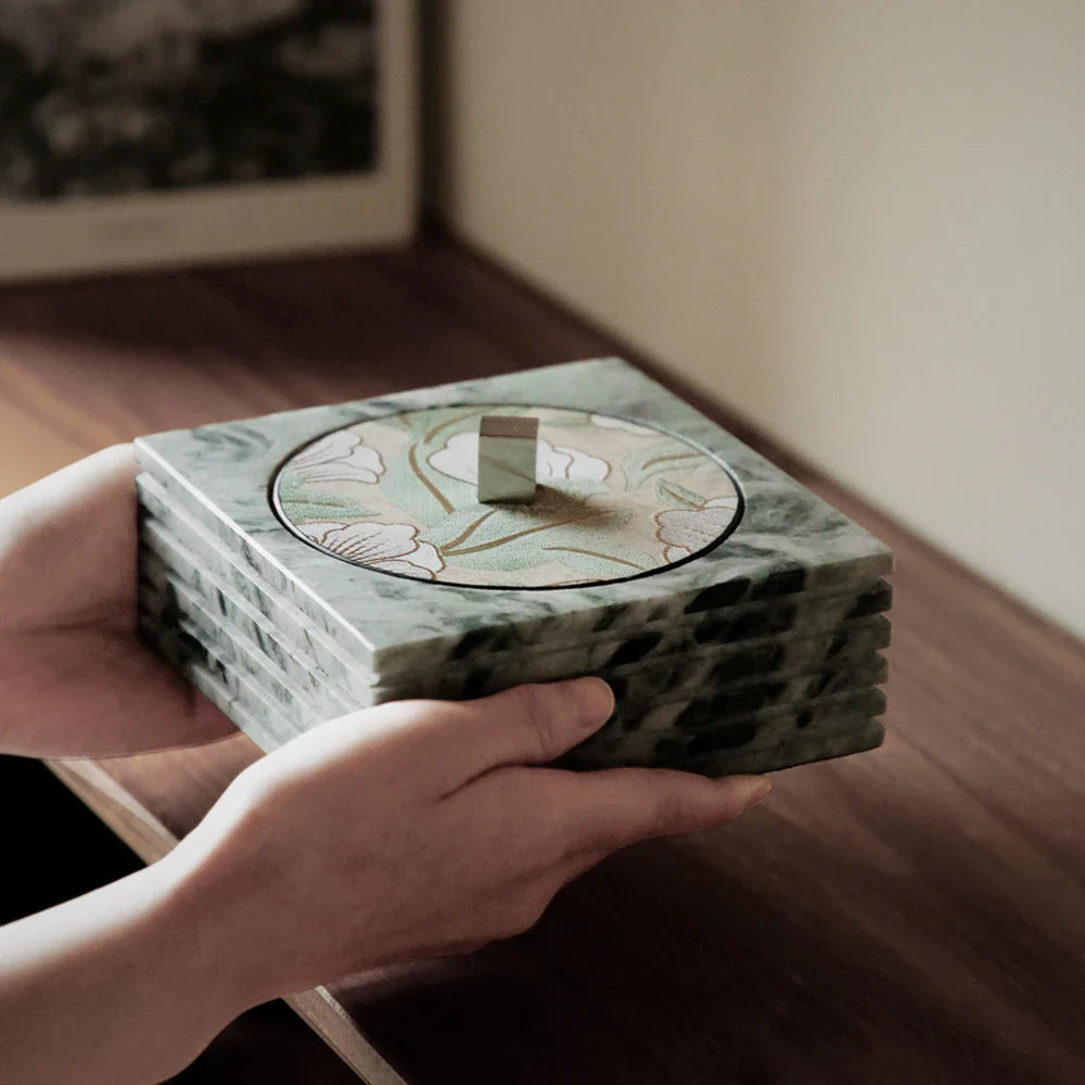 Afralia™ Marble Jewelry Box: Vintage Decorative Trinket Storage Container with Lid