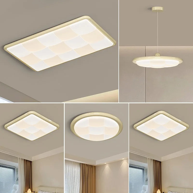 Afralia™ Cream Style LED Ceiling Lights - Modern, Simple, Atmospheric Lighting for Home