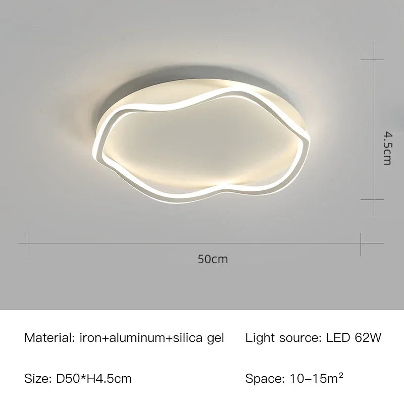Afralia™ Smart LED Chandelier Modern Ceiling Lights with Remote Control