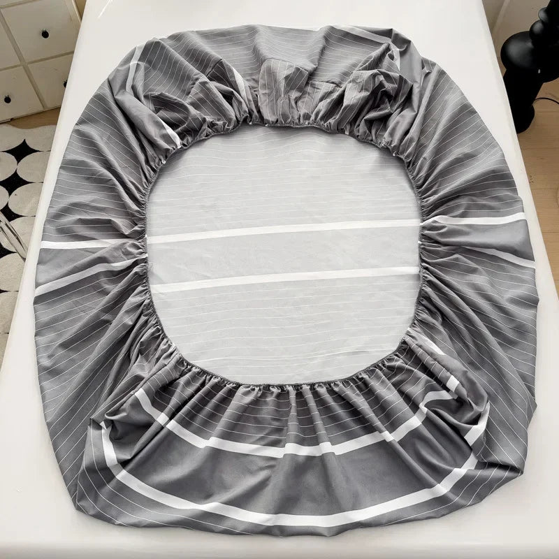 Afralia™ Japanese Style Thick Fitted Sheet for Queen/King Bed