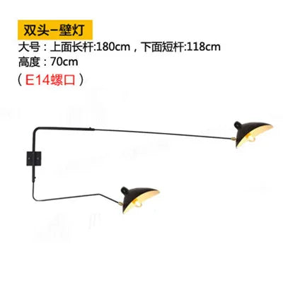 Afralia™ Dawn Spider Serge Mouille LED Wall Lamp with Adjustable Swing Arm