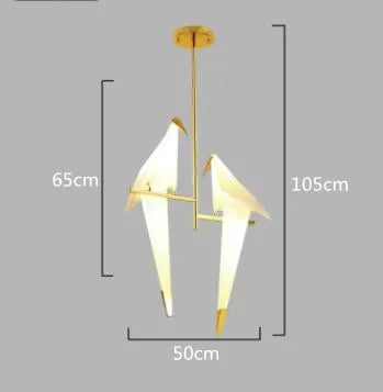 Afralia™ Modern Bird LED Pendant Chandelier for Home Living Room Bedroom Lighting