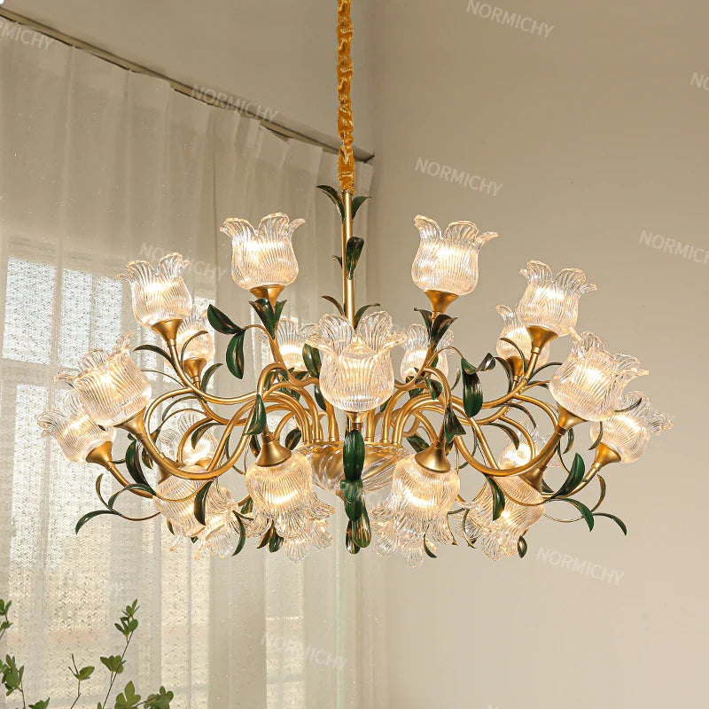 Afralia™ French Retro Crystal Pendant Light for Mid-Range Luxury Living Room