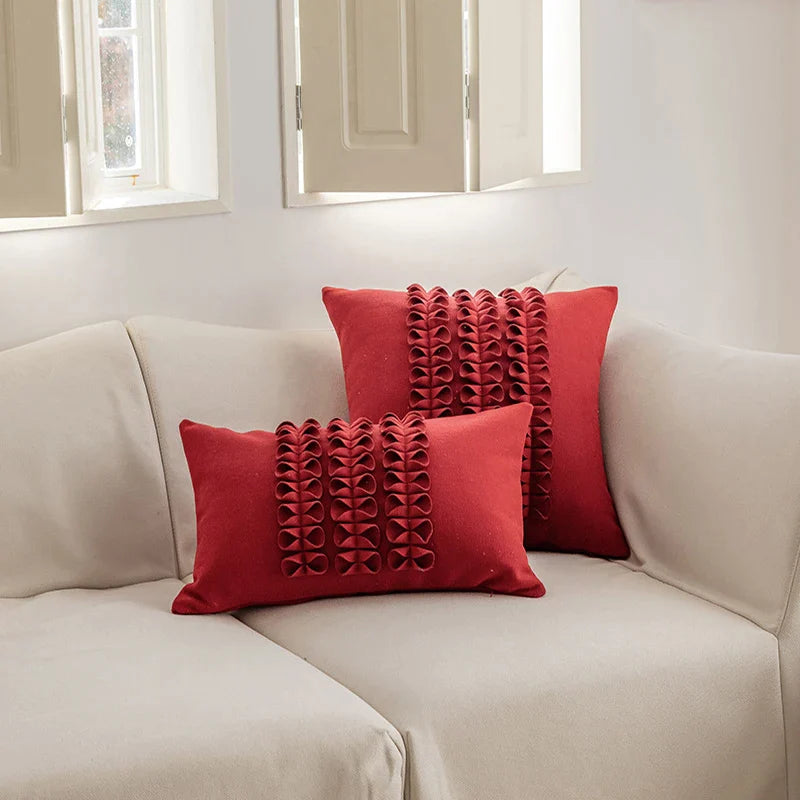 Afralia™ Nordic New Year Pillowcase: Red Chinese Spring Festival Cushion Cover