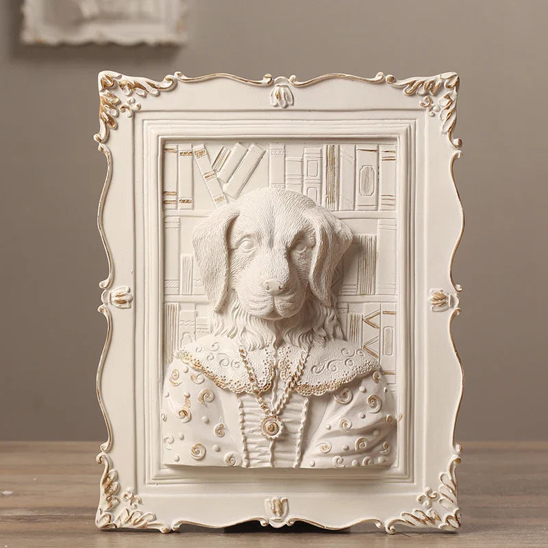 Afralia™ Earl Cat Resin Pendant Wall Decoration Frame for a Whimsical Touch.