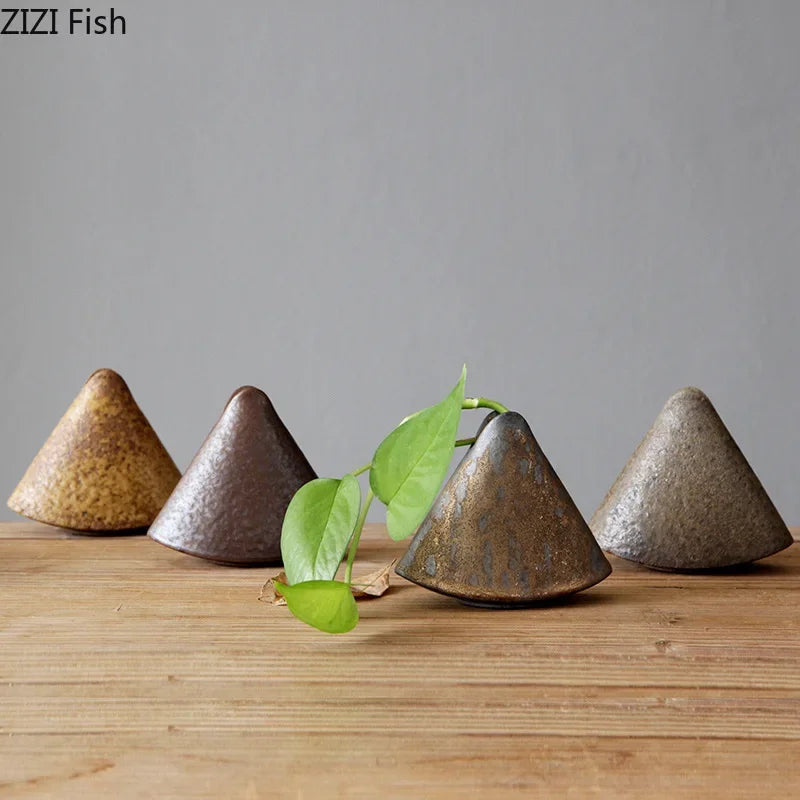 Afralia™ Coarse Pottery Vase Small Flower Pot Room Aesthetic Decor