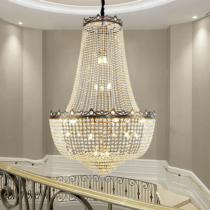 Afralia™ Crystal LED Chandelier for Living & Dining Room Luxury