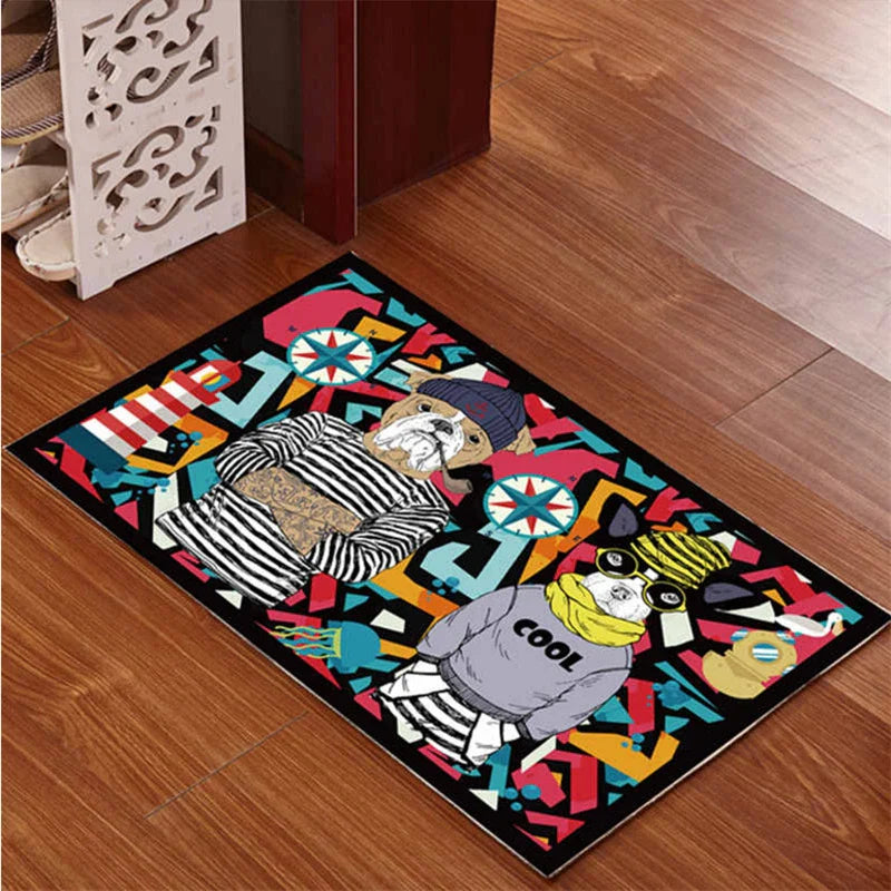Afralia™ Underwater World Crystal Velvet Door Mat: Anti-Slip, Durable, Easy to Clean Rug