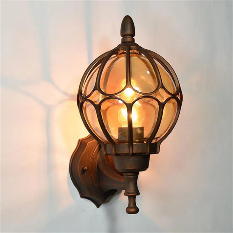 Afralia™ Outdoor Wall Lamp Retro Garden Lighting for Villa Balcony European Decor