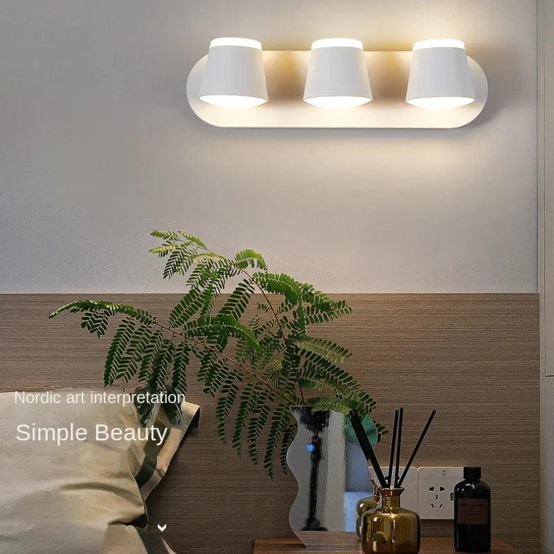 Afralia™ Nordic LED Wall Lamp for Bedroom Study Living Room Indoor Sconce Lighting