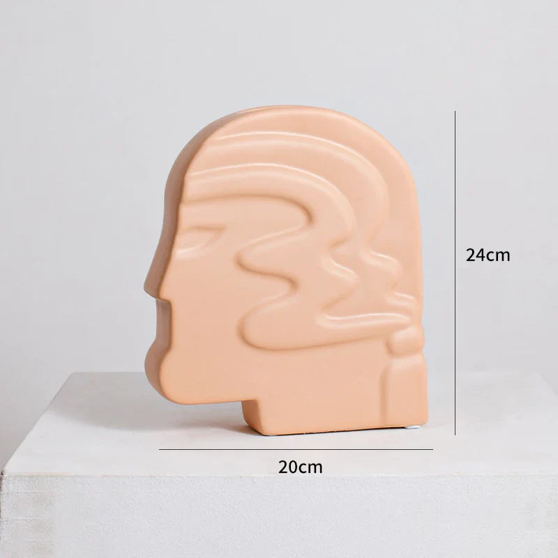 Afralia™ Irregular Ceramic Vase for Modern Floral Arrangement & Room Decor