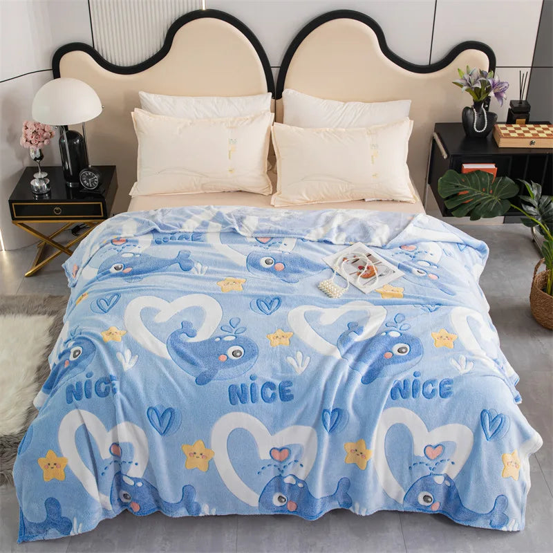 Afralia™ Snowflake Velvet Sofa Cover: Soft Jacquard Flannel Blanket for Spring & Autumn