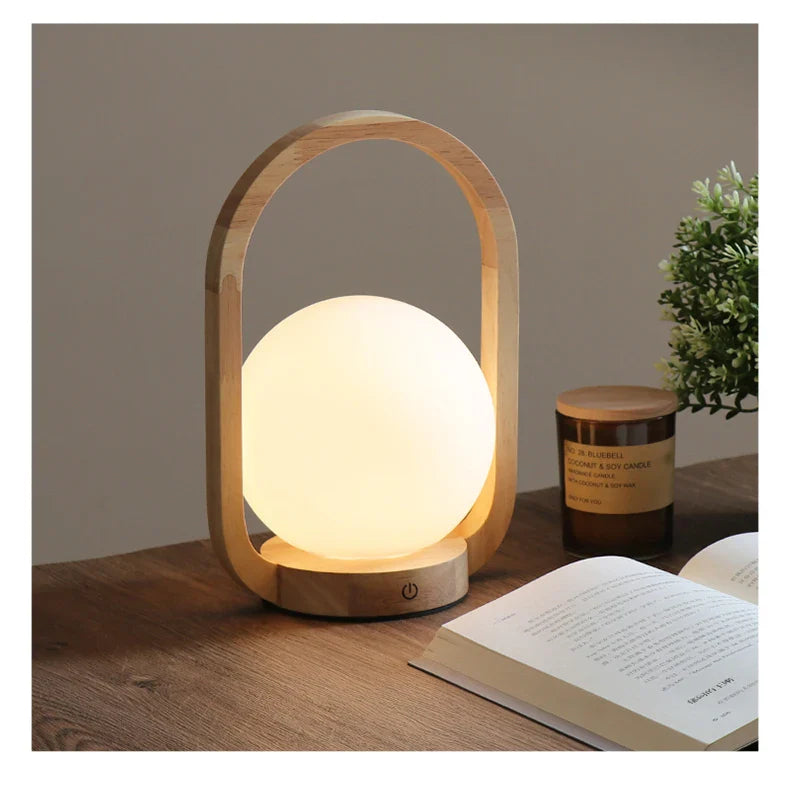Afralia™ Touch Dimmable LED Portable Night Light for Bedside Table